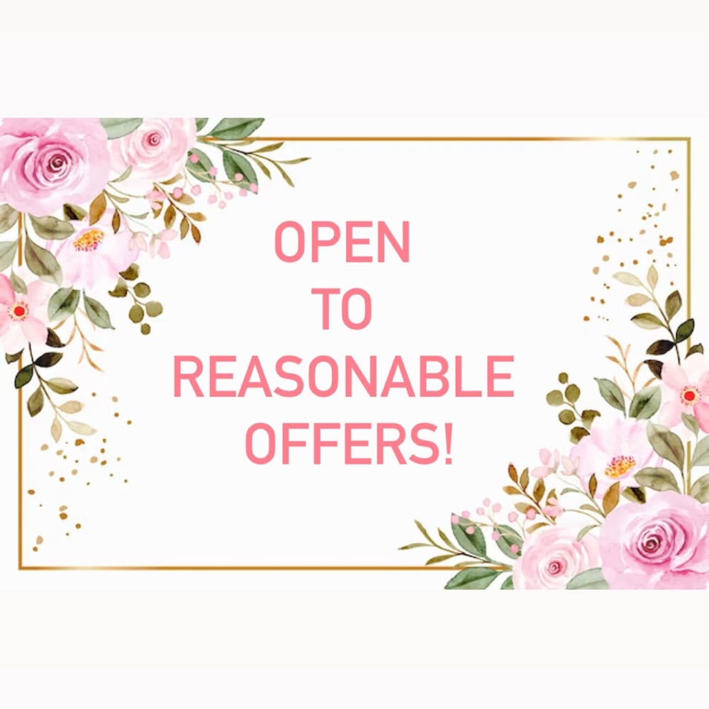 Open to reasonable offers!